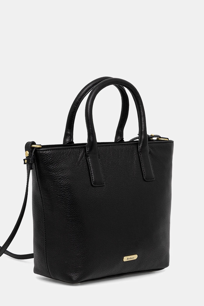 Kožna torba Barbour LBA0489 crna AW25