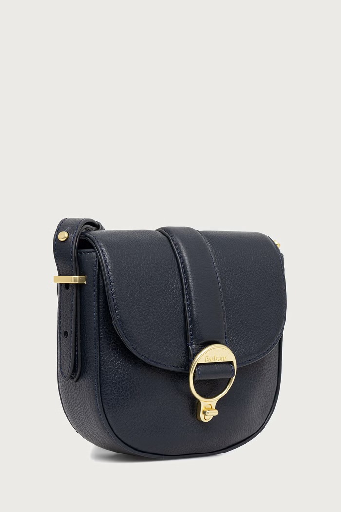 Barbour Torebka crossbody damska skórzana LBA0490 granatowy AW25