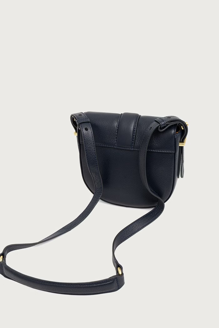 Akcesoria Barbour Torebka crossbody damska skórzana LBA0490 granatowy