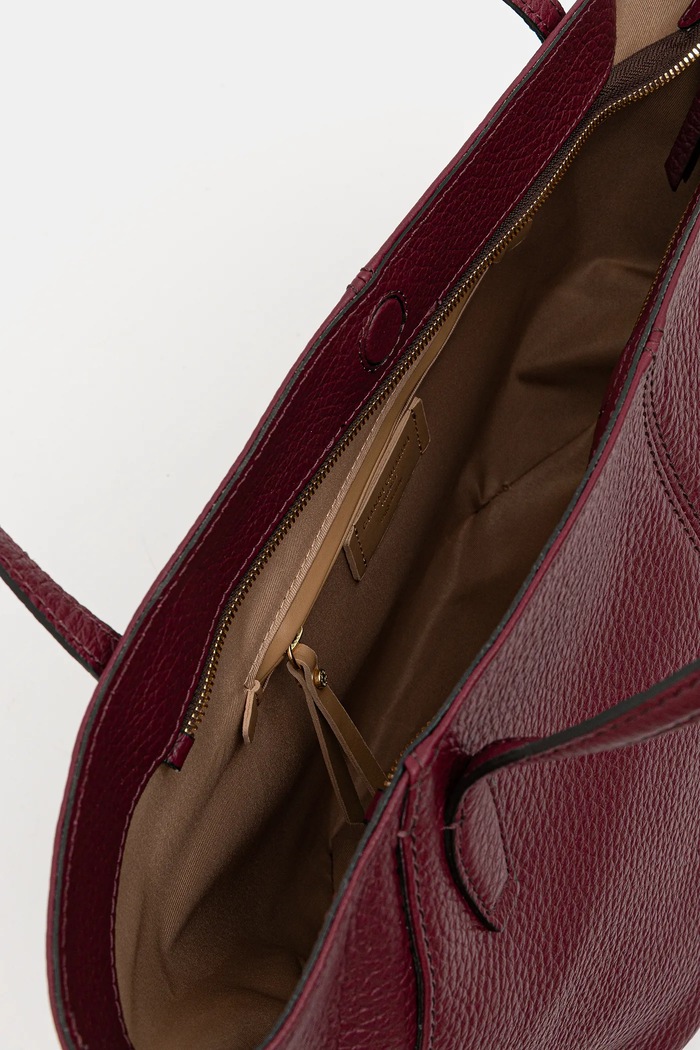 Kožená kabelka Gianni Chiarini NATASHA BS.11819.TKL burgundské