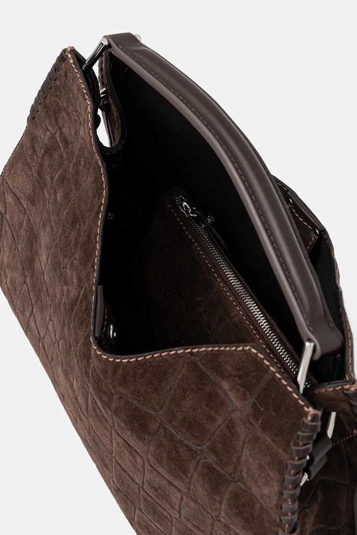 Gianni Chiarini Geantă de mână din piele întoarsă AURORA BS.11846.CM
