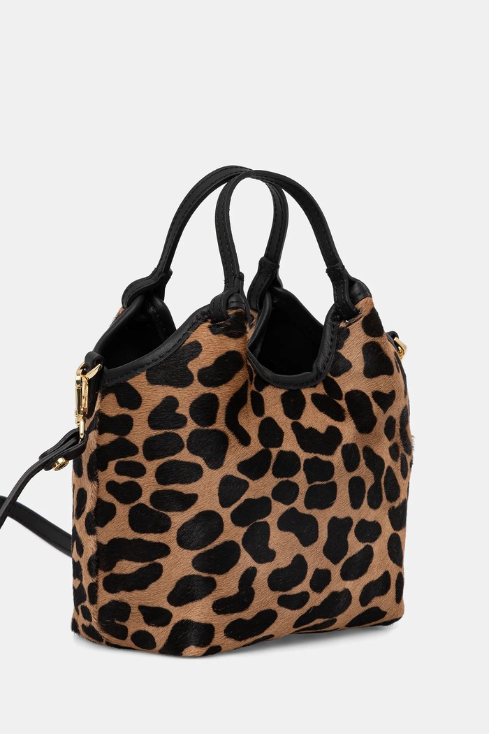 Gianni Chiarini geantă de mana din piele întoarsă DUA BS.11108.CAV.PL maro AW25