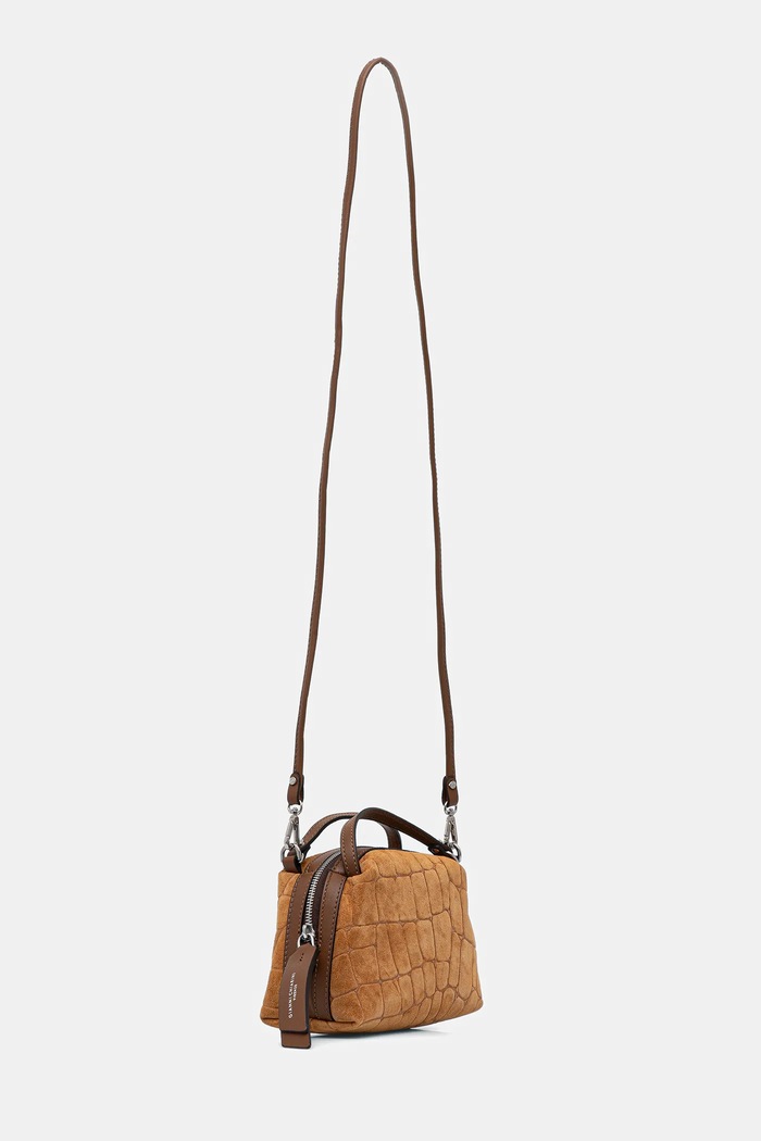 Gianni Chiarini geantă de mână din piele întoarsă ALIFA BS.8255.CMCOCCO maro AW25