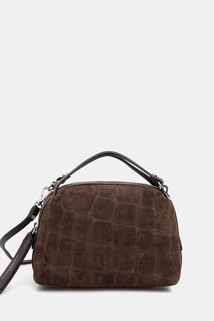 Gianni Chiarini geantă de mână din piele întoarsă ALIFA uni maro BS.8255.CMCOCCO