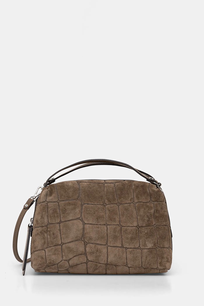 Gianni Chiarini Geantă de mână din piele întoarsă ALIFA verde BS.8258.CMCOCCO