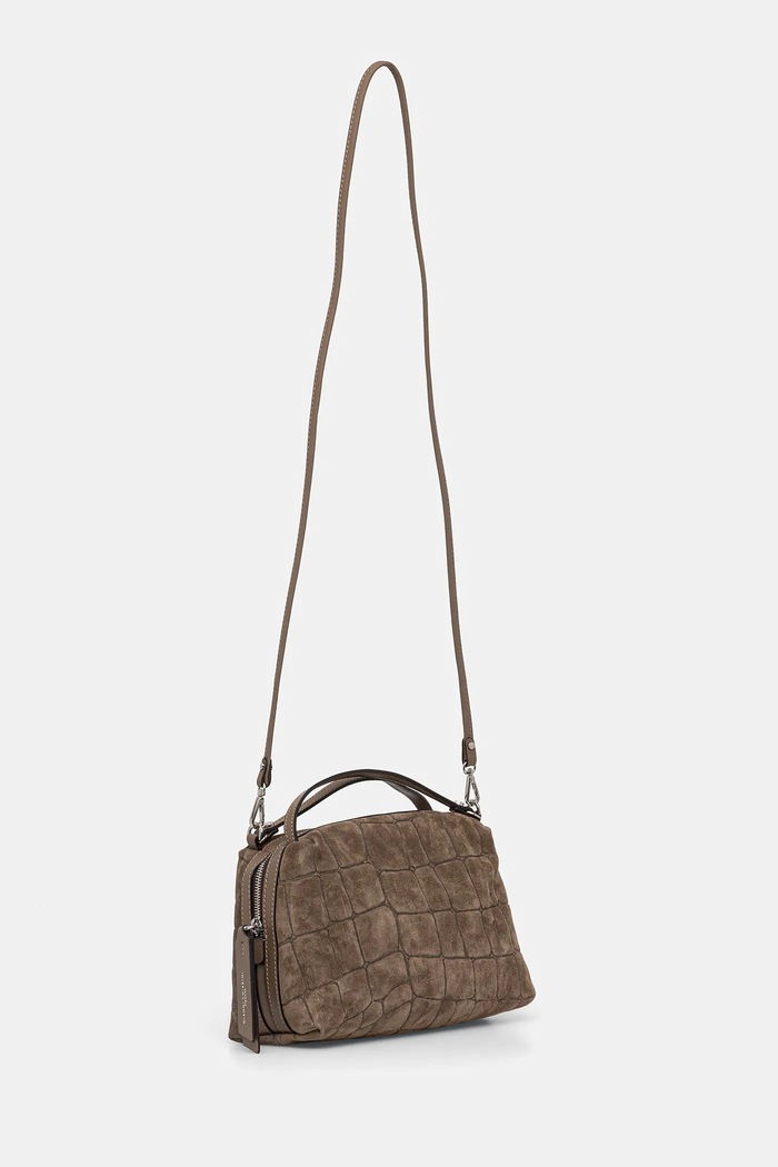 Gianni Chiarini Geantă de mână din piele întoarsă ALIFA BS.8258.CMCOCCO verde AW25