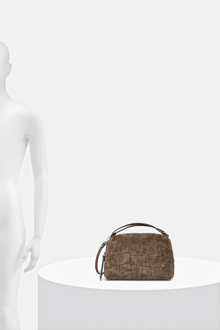 Gianni Chiarini Geantă de mână din piele întoarsă ALIFA BS.8258.CMCOCCO