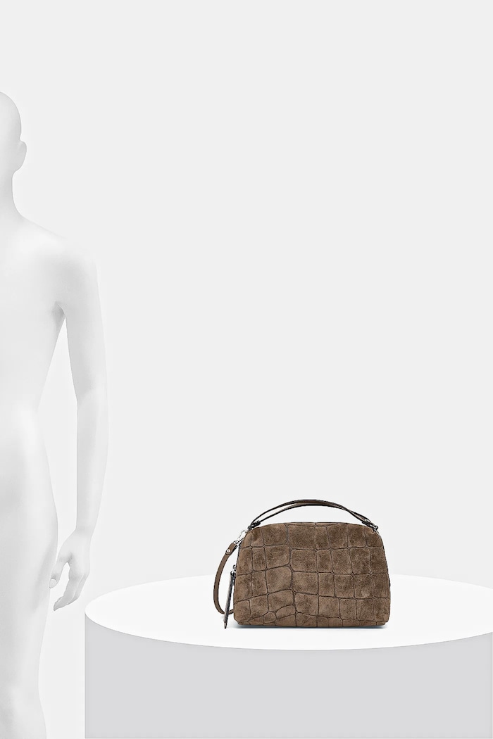 Gianni Chiarini Geantă de mână din piele întoarsă ALIFA BS.8258.CMCOCCO