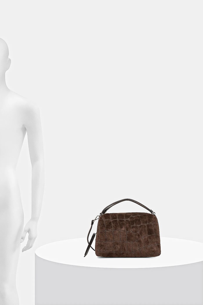 Gianni Chiarini Geantă de mână din piele întoarsă ALIFA BS.8258.CMCOCCO