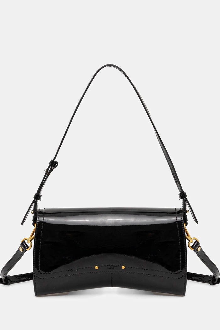 Gianni Chiarini bőr táska KEIRA lakkbőr fekete BS.11601.VRPIU