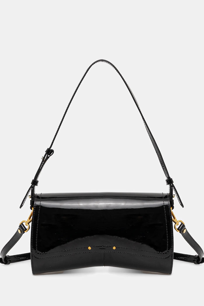 Gianni Chiarini bőr táska KEIRA lakkbőr fekete BS.11601.VRPIU