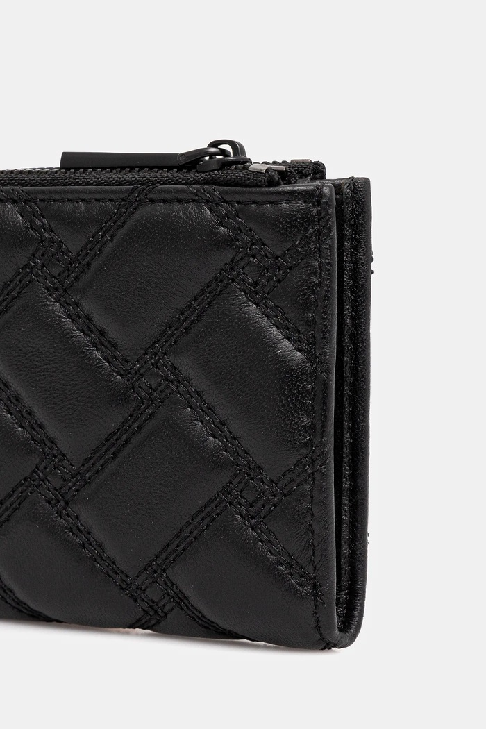 Kurt Geiger London portfel skórzany MINI PURSE KENSINGTON 648500109 czarny AW25