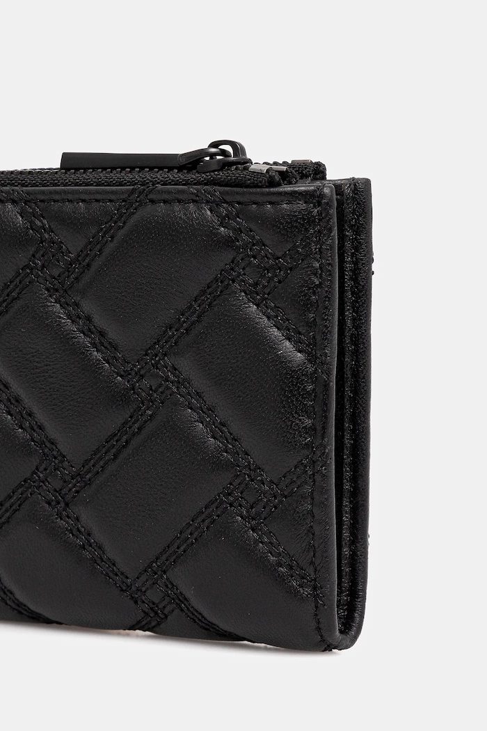 Kurt Geiger London portfel skórzany MINI PURSE KENSINGTON 648500109 czarny AW25