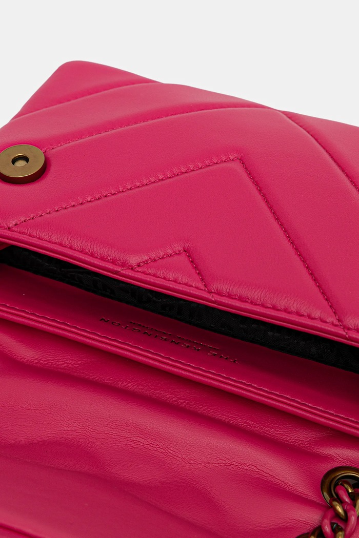 Geantă de piele MINI KENSINGTON Kurt Geiger London roz 5017357109