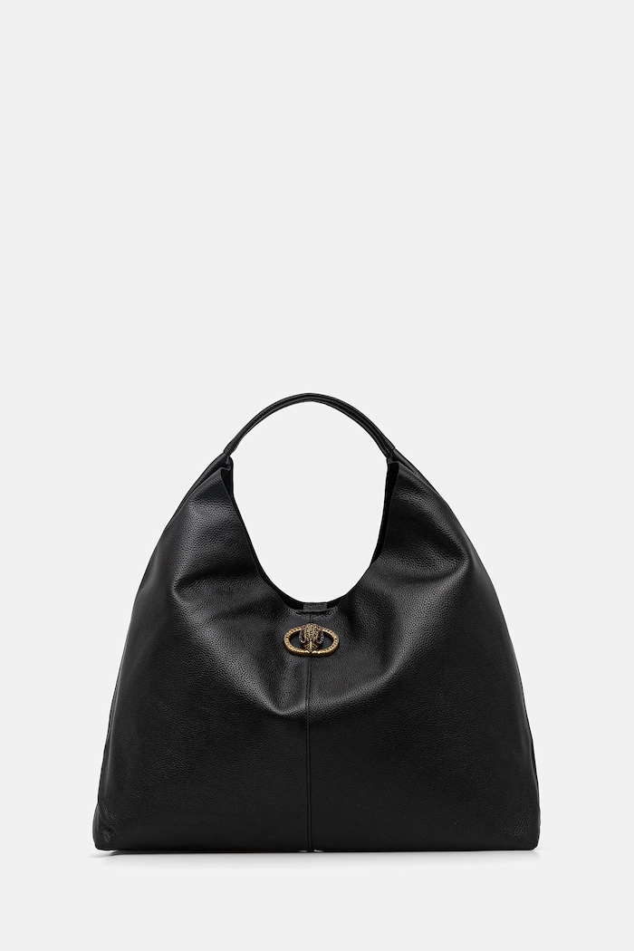 Kožená kabelka Kurt Geiger London CHELSEA usňová koža čierna 5049700109