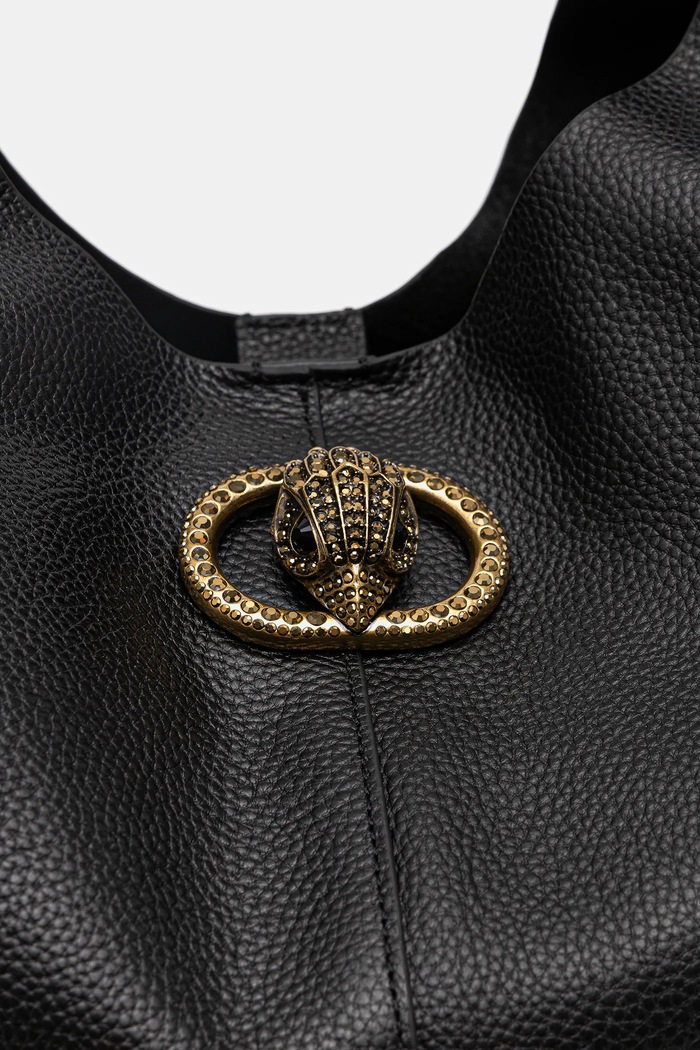 Kožená kabelka Kurt Geiger London CHELSEA čierna 5049700109