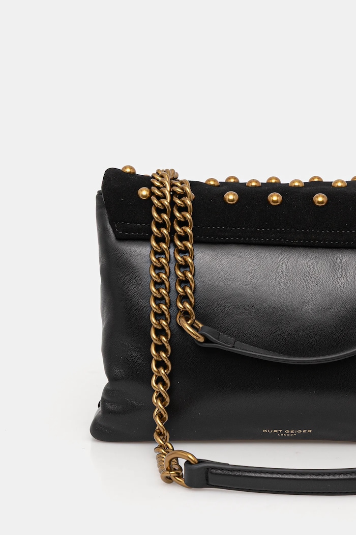 Accesorii Kurt Geiger London Geantă de mână din piele întoarsă KENSINGTON 5023005219 negru