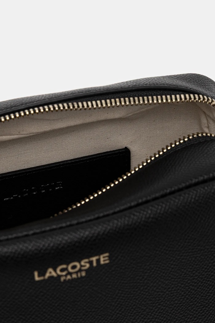 Шкіряна сумочка Lacoste NF5100PH чорний