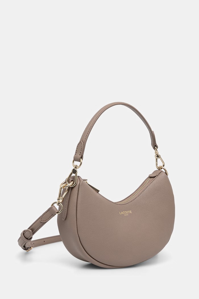Lacoste poșetă de piele NF5101PH maro AW25