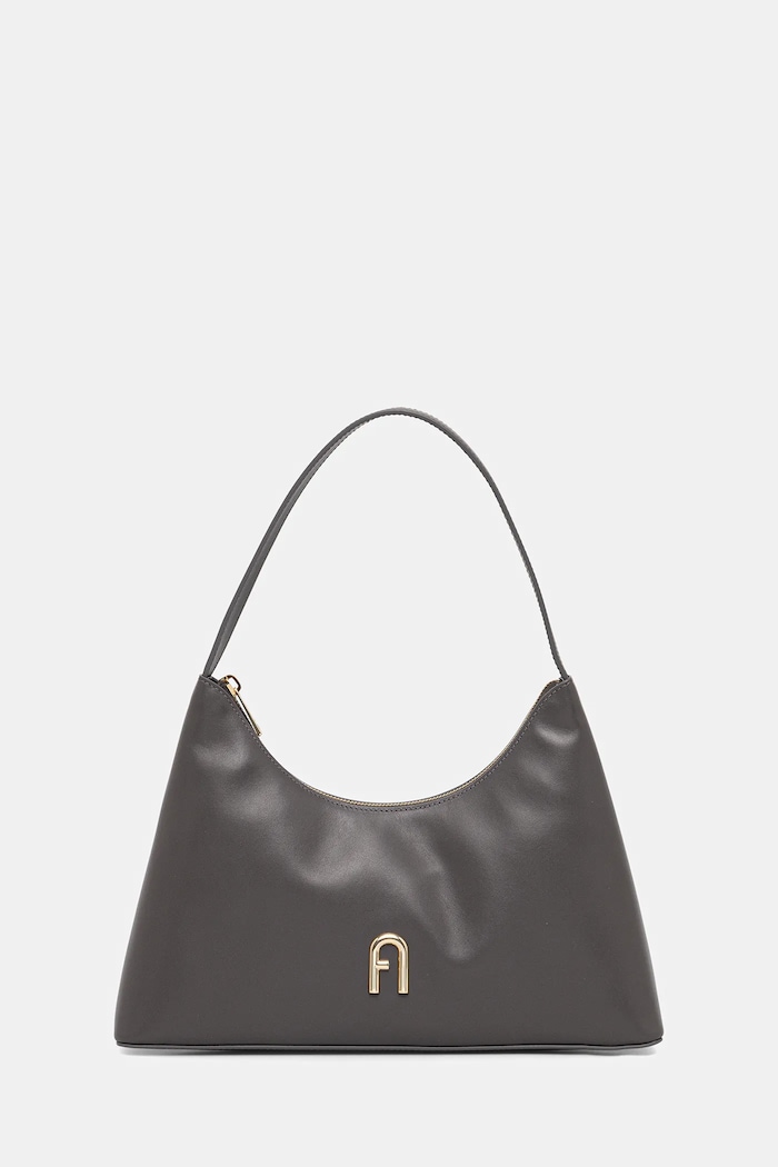 Furla torebka skórzana skóra licowa szary WB00782.AX0733.4283S
