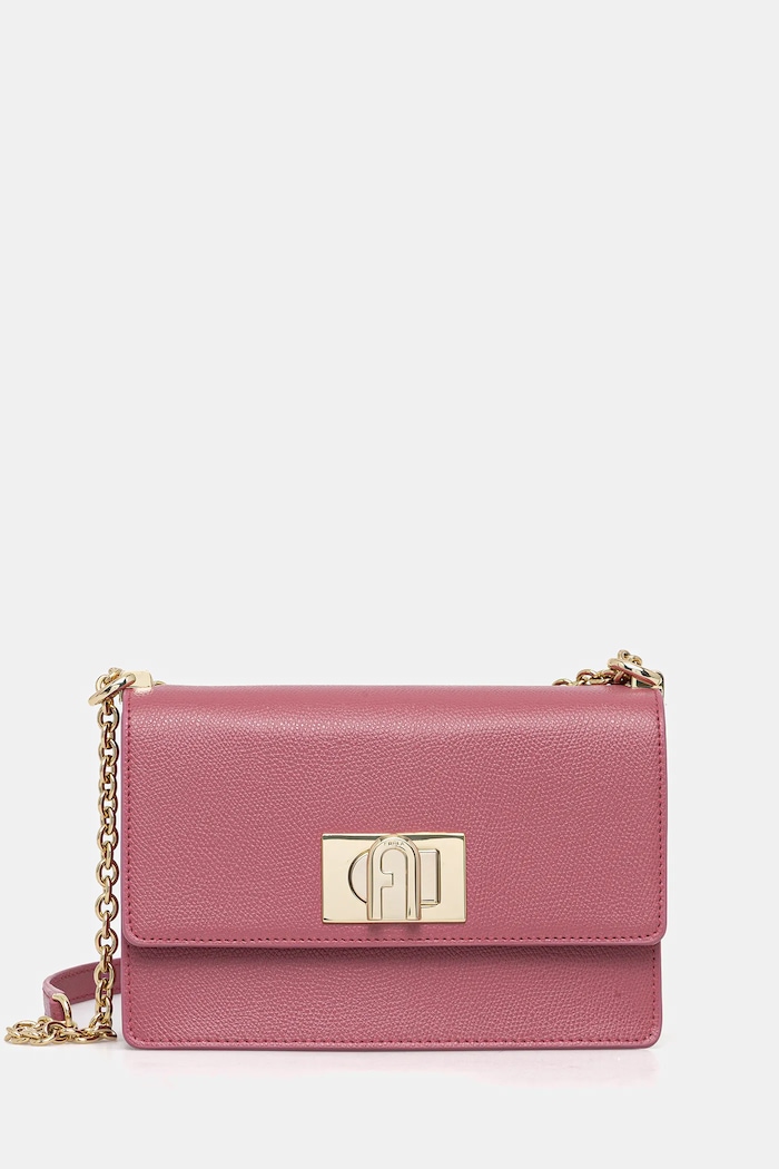 Furla torebka skórzana skóra licowa różowy BAFKACO.ARE000.4147S