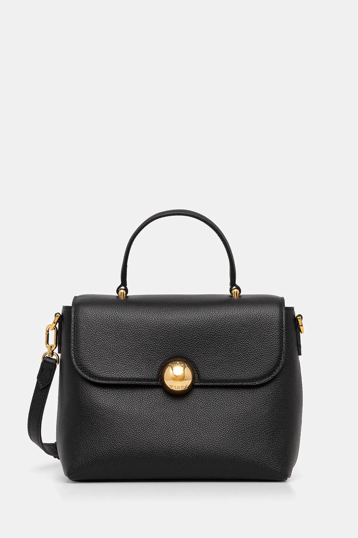 Kožená kabelka Furla přírodní kůže černá WB01882.BX3036.O6000