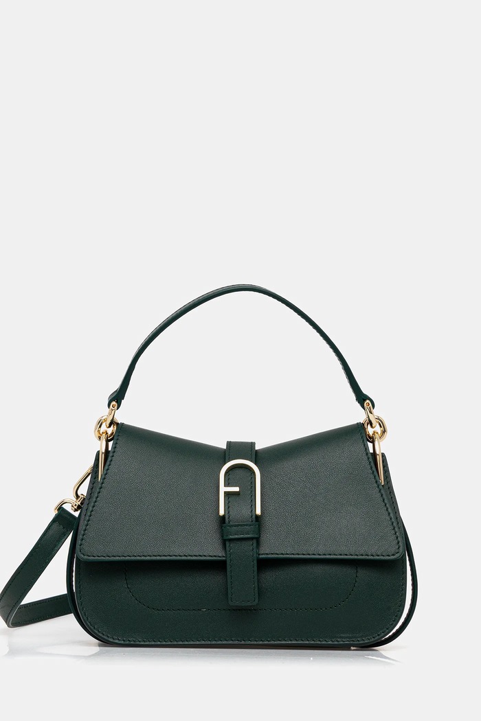 Furla torebka skórzana skóra licowa zielony WB01032.BX2045.4282S