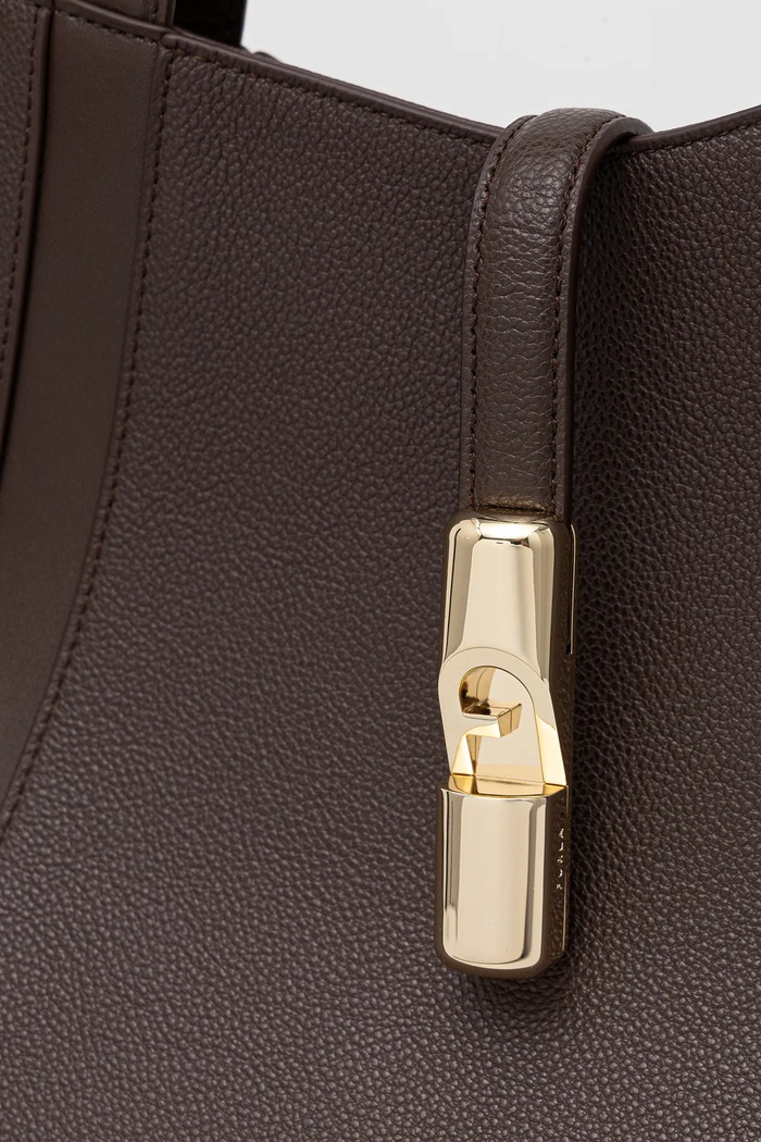 Kožená kabelka Furla hnedá WB01788.BX3353.2460S