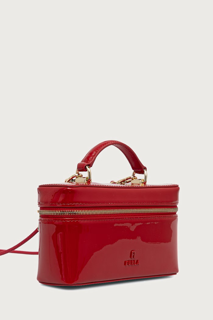 Furla Torebka kuferek damska skórzana WE00780.BX0246.RT000 czerwony AW25