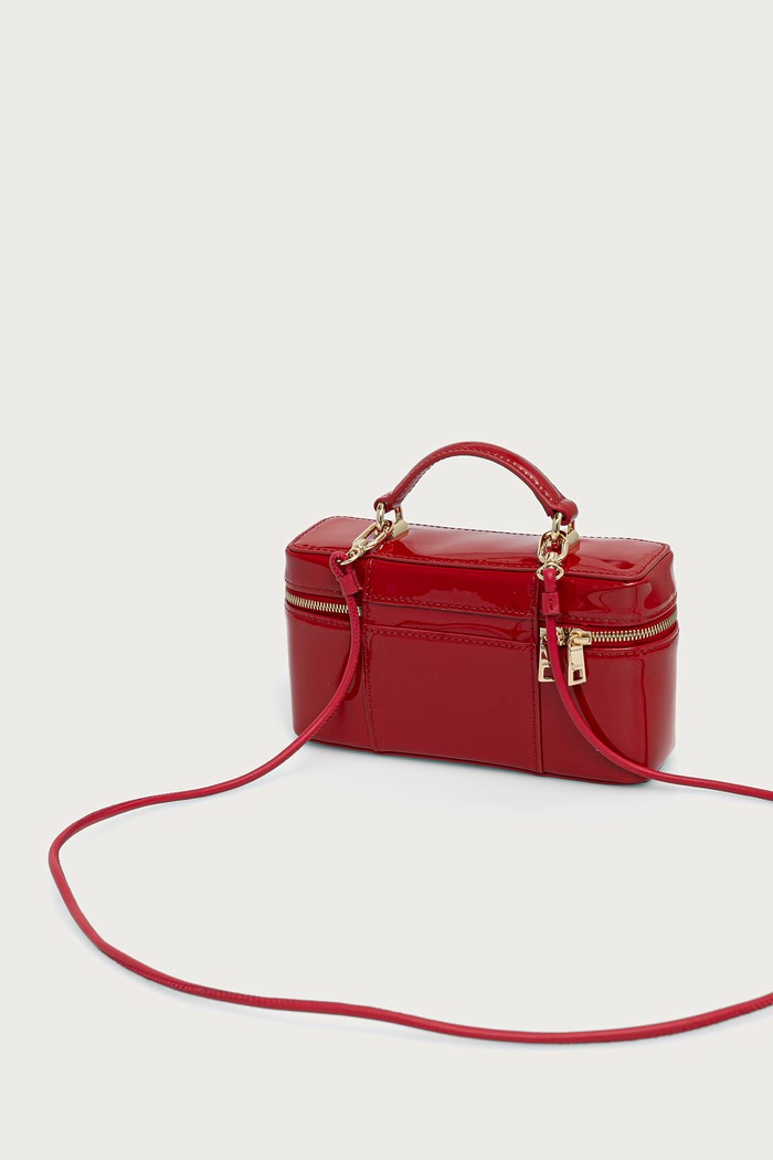 Akcesoria Furla Torebka kuferek damska skórzana WE00780.BX0246.RT000 czerwony