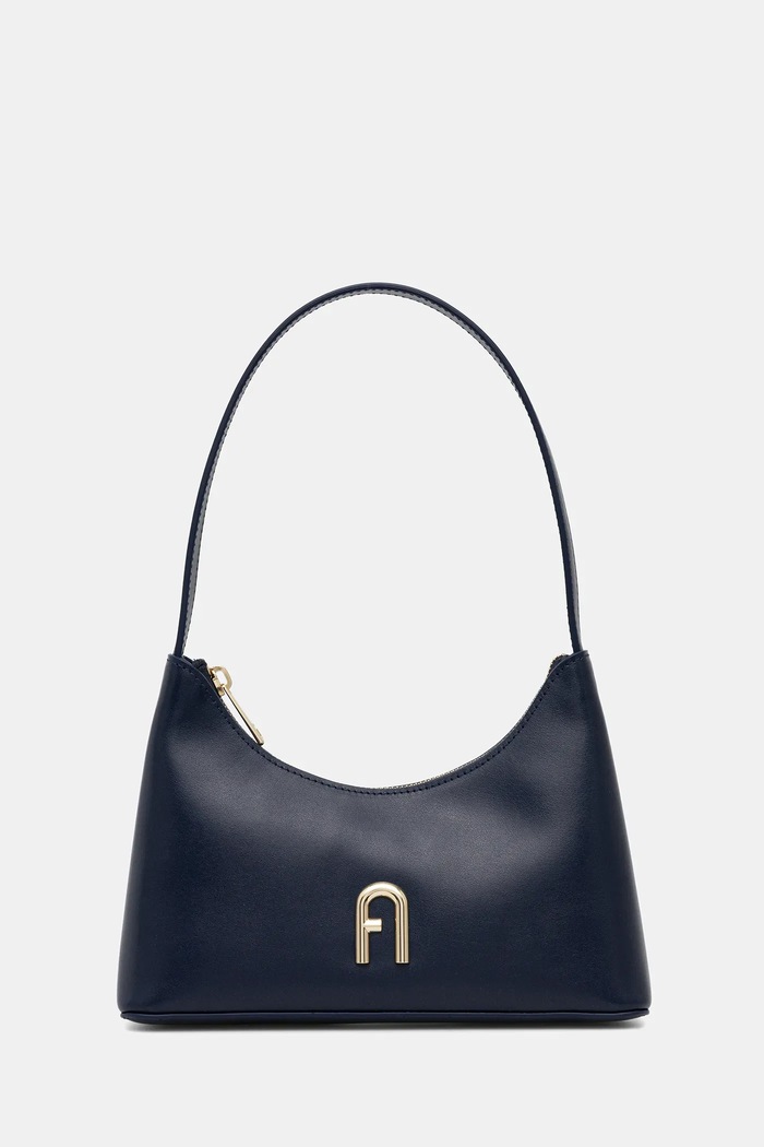 Kožená kabelka Furla usňová koža tmavomodrá WB00863.AX0733.4533S