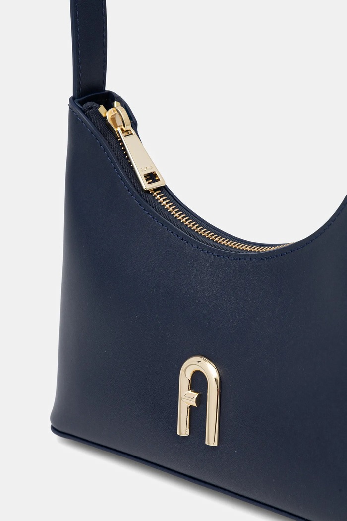 Kožená kabelka Furla tmavomodrá WB00863.AX0733.4533S