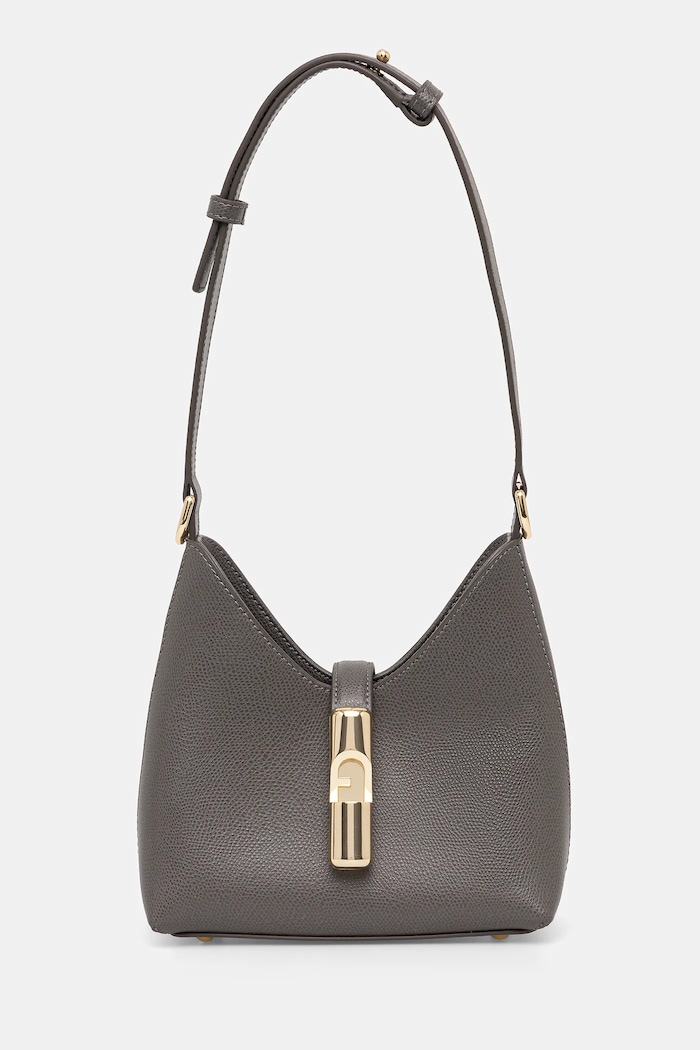 Furla torebka skórzana skóra licowa szary WE00820.ARE000.4283S