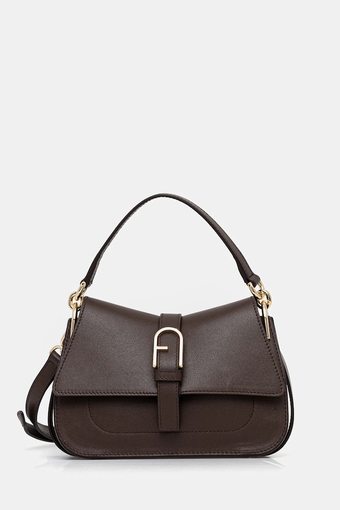 Шкіряна сумочка Furla лицьова шкіра коричневий WB01032.BX2045.4284S
