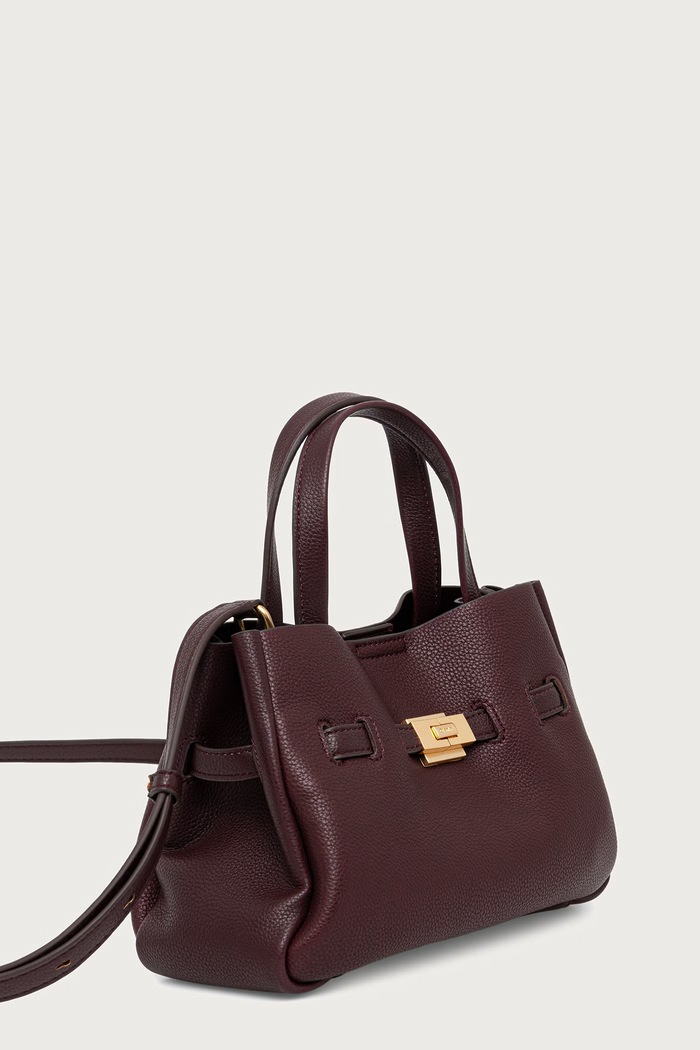 DKNY Torebka crossbody damska z imitacji skóry BRYAR R52DAK44 bordowy AW25