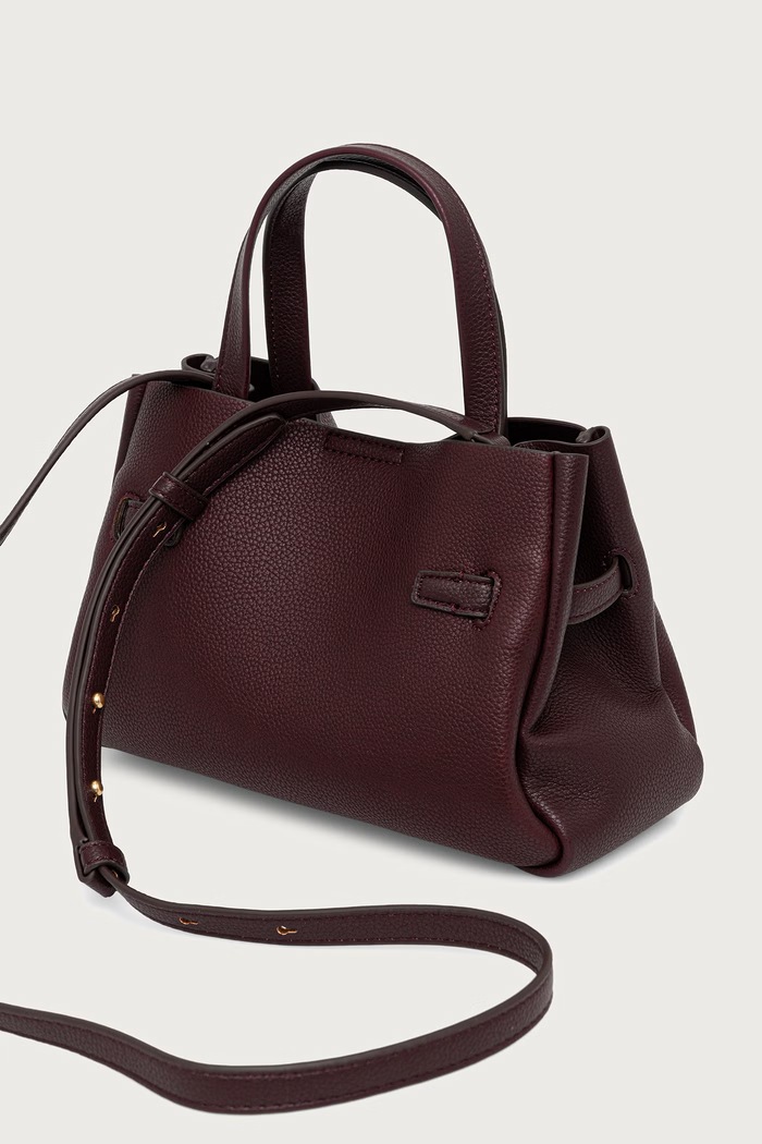 Akcesoria DKNY Torebka crossbody damska z imitacji skóry BRYAR R52DAK44 bordowy