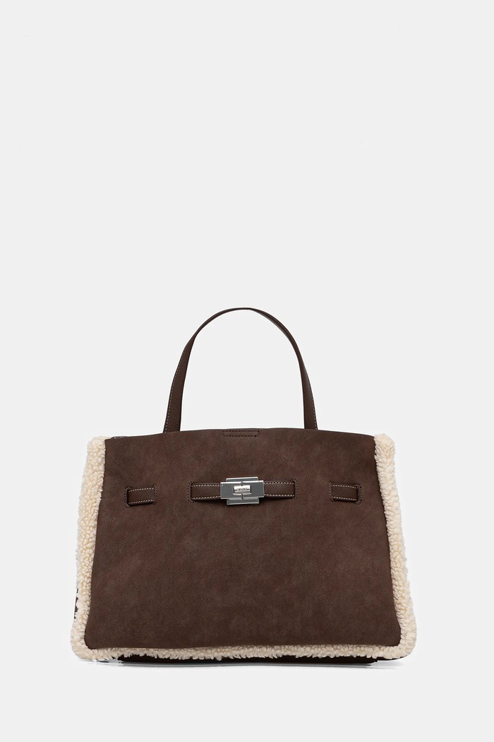 Dkny torebka BRYAR mieści A4 brązowy R53DMK43
