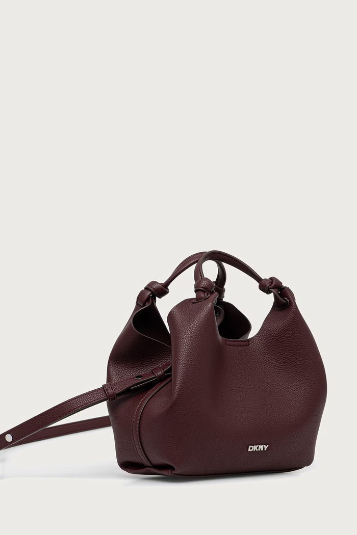 DKNY torebka crossbody damska z imitacji skóry PAULA R53BAM60 bordowy SS26