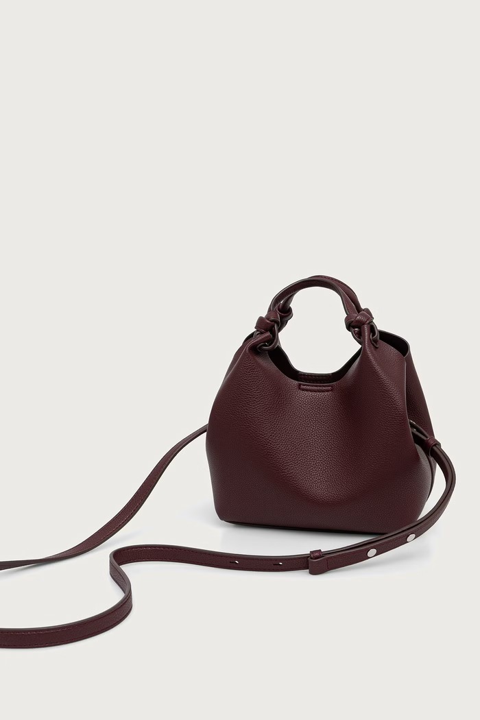 Akcesoria DKNY torebka crossbody damska z imitacji skóry PAULA R53BAM60 bordowy