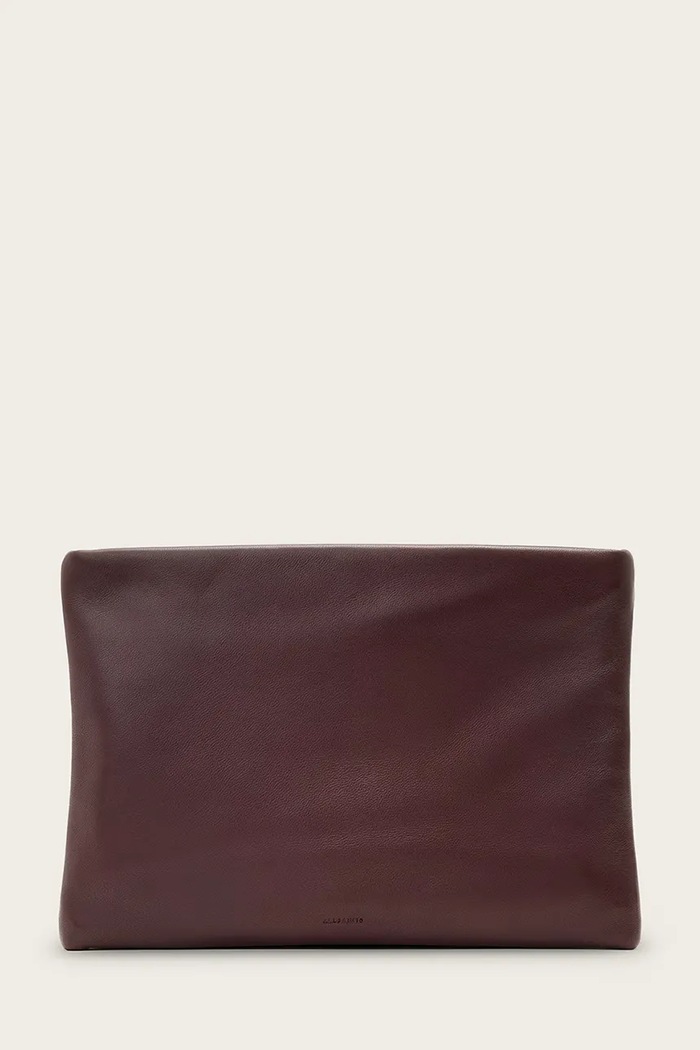 AllSaints kopertówka skórzana BETTINA skóra licowa czerwony W647XD