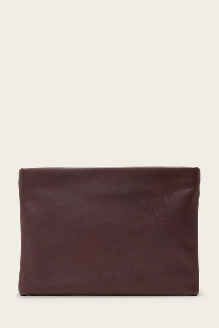AllSaints kopertówka skórzana BETTINA W647XD czerwony NC25