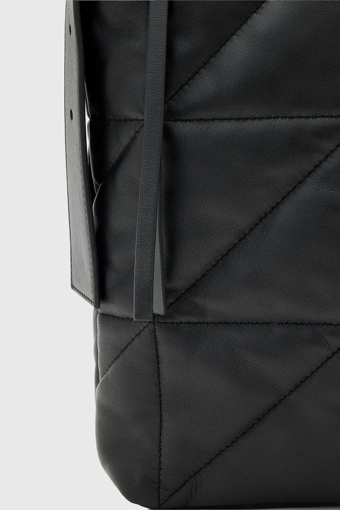 Kožená kabelka AllSaints EDBURY W345XD čierna