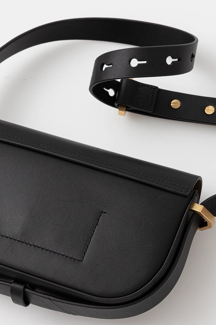 Accessori AllSaints borsa a mano in pelle ETTA W294XD nero