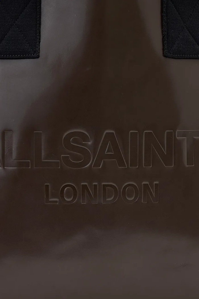 AllSaints geantă de piele IZZY W391XD maro