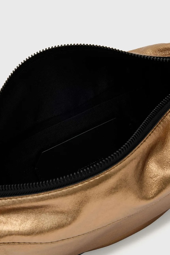 Kožna torba AllSaints LUNA zlatna W194XD