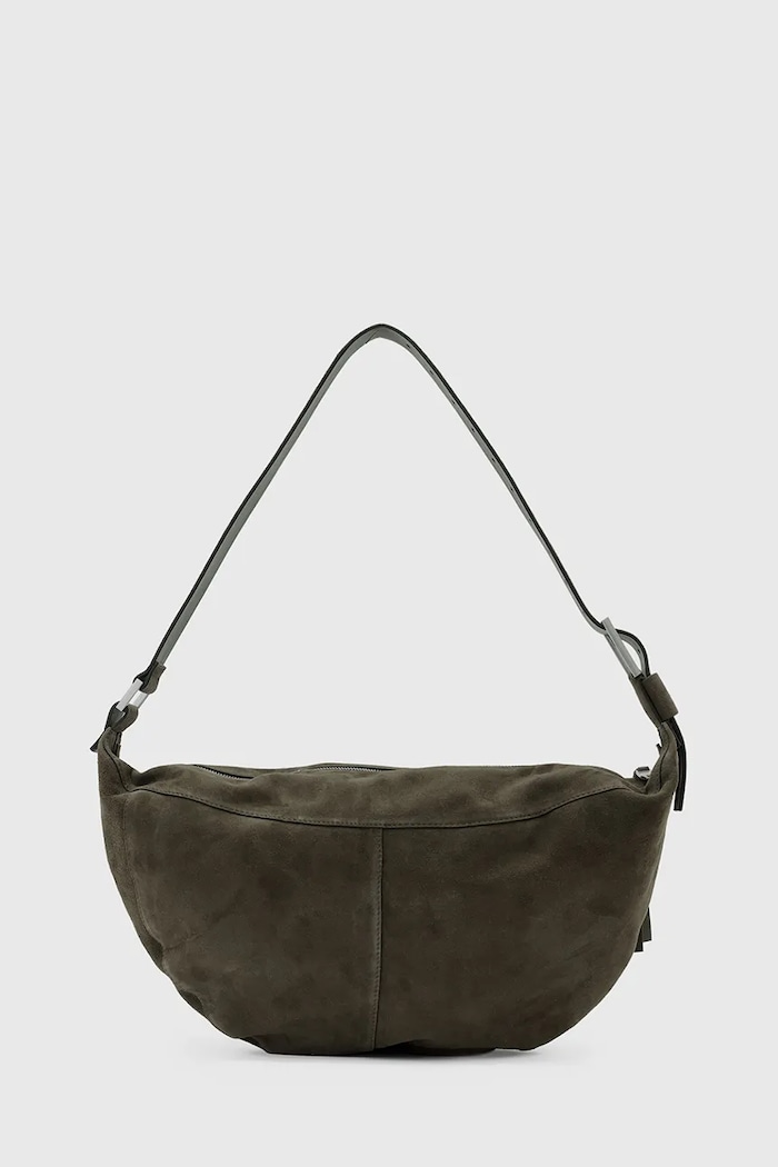 AllSaints Geantă de mana din piele întoarsă LUNA W388XD maro AW25