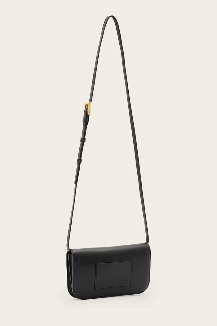 Doplnky Kožená kabelka AllSaints MAEVE W268XD čierna