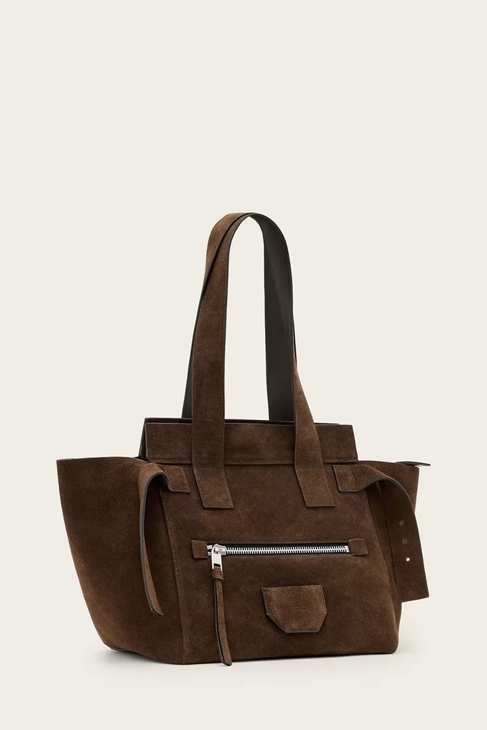 AllSaints Bőr táska PEREZ W393XD barna AW25