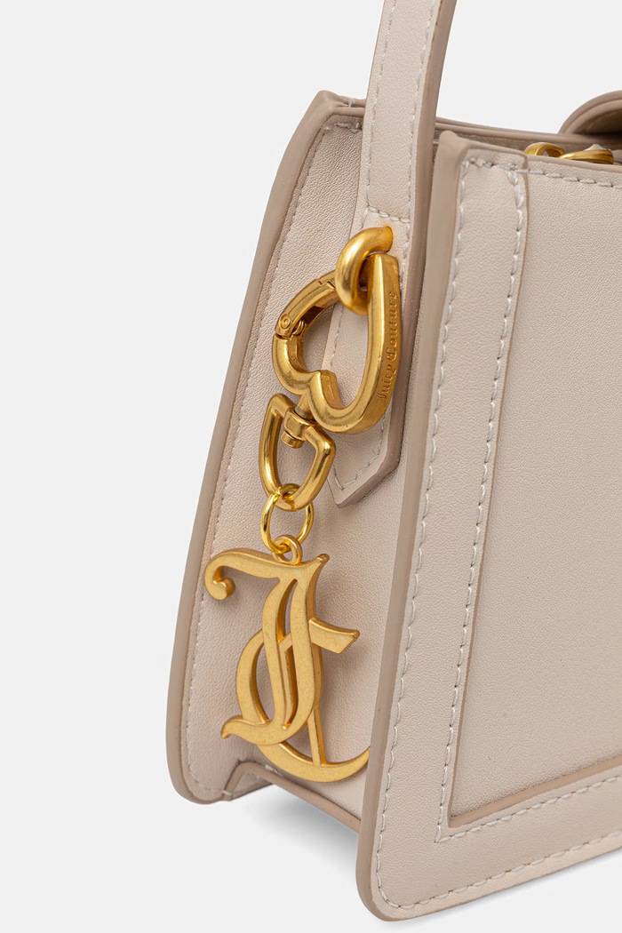 Juicy Couture kabelka typu baguette dámska z imitácie kože Lily béžová BIJLL8952WVP