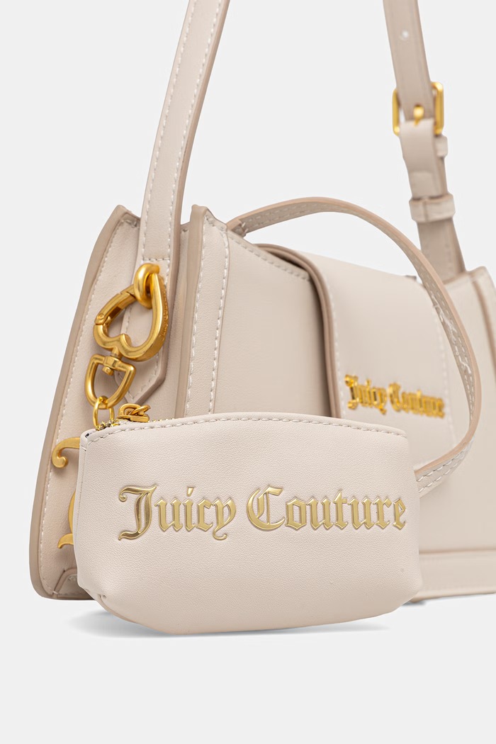 Juicy Couture kabelka typu baguette dámska z imitácie kože Lily BIJLL8952WVP béžová